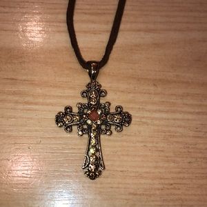 LIA SOPHIA CROSS NECKLACE